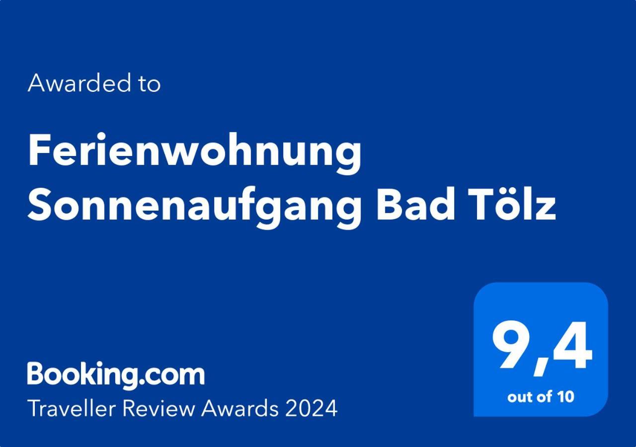 Ferienwohnung Sonnenaufgang Bad Toelz Dış mekan fotoğraf